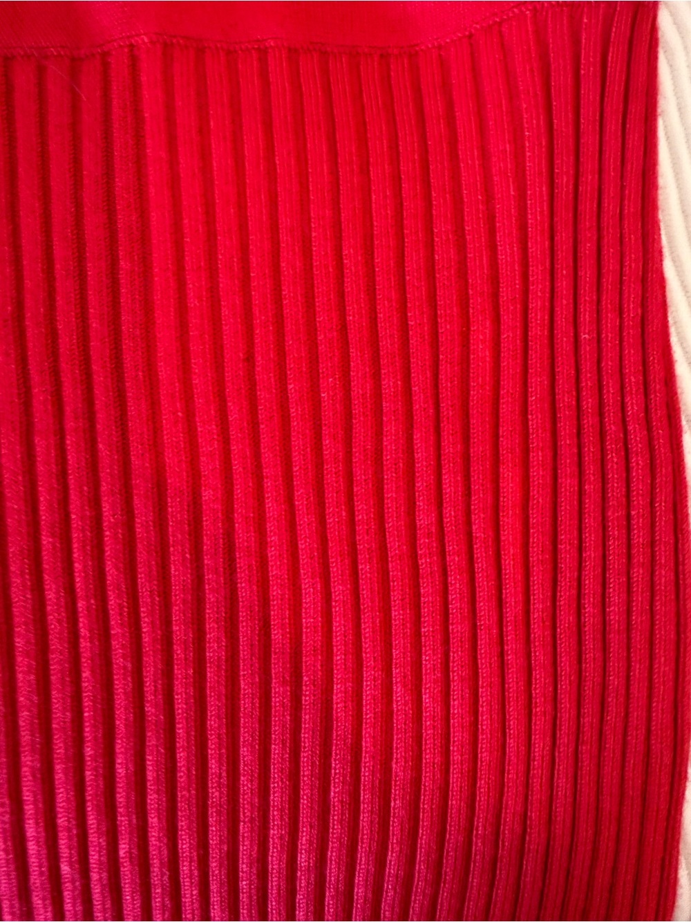 Cable & Gauge Sweater XL Red Dolman Sleeve Button Shoulder Rayon Nylon Knit Top - Picture 5 of 6